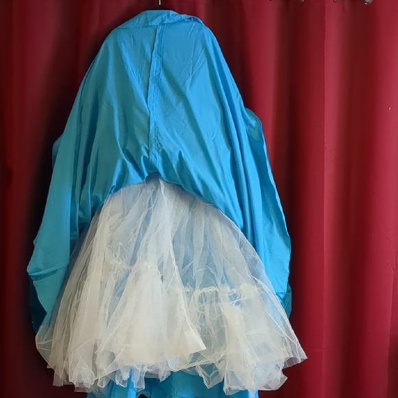 Posh Blue Formal Gown Sleeveless Spaghetti Strap Sweetheart - Picture 10 of 16